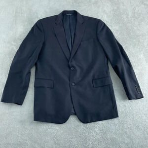 Brooks Brothers Mens Wool Blend Blazer Jacket 43L Classic Fit Black 3794